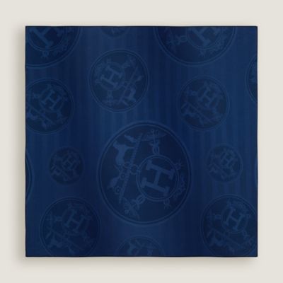 ☆ワンポイントに☆【Hermes】New Libris ストール ブラウン ☆美しいデザイン☆エルメス ロゴマフラー (HERMES/マフラー